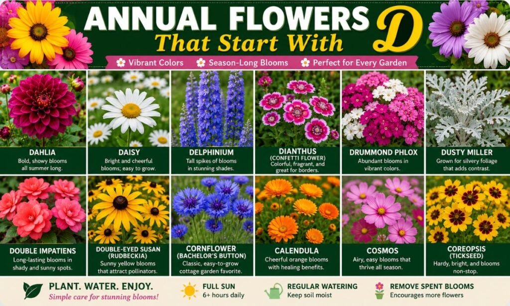 Annual Flowers That Start With D