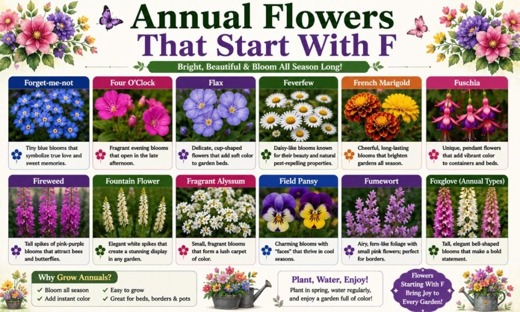 Annual Flowers That Start With F