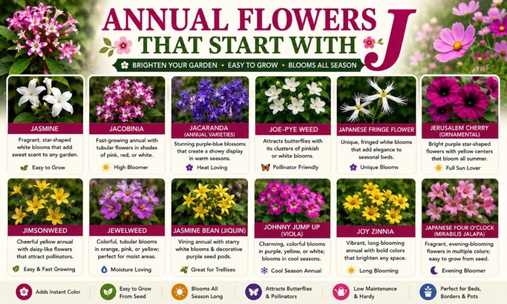 Annual Flowers That Start With J