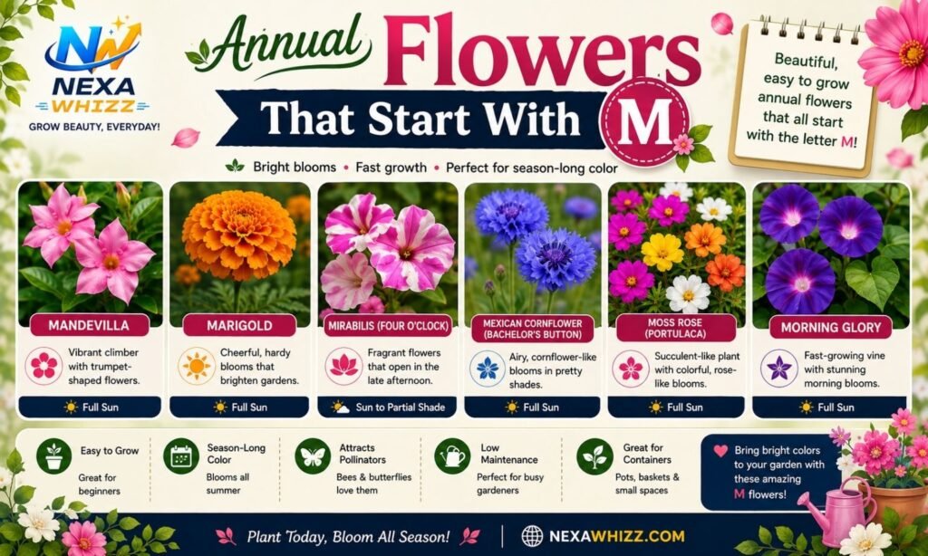 Annual Flowers That Start With M