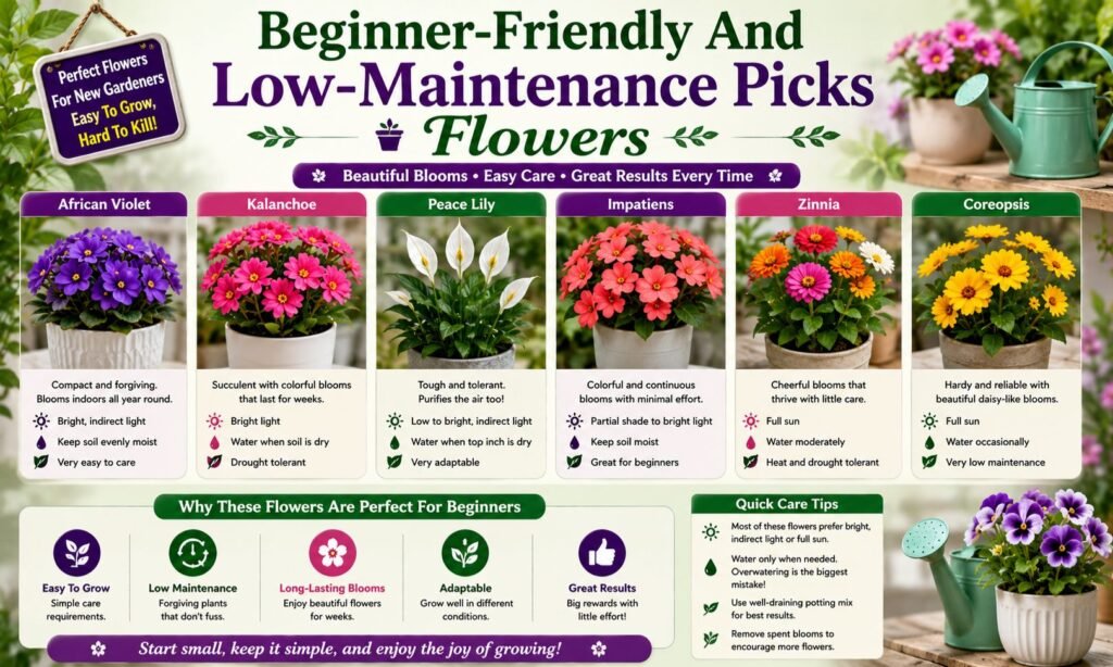 Beginner-Friendly And Low-Maintenance Picks