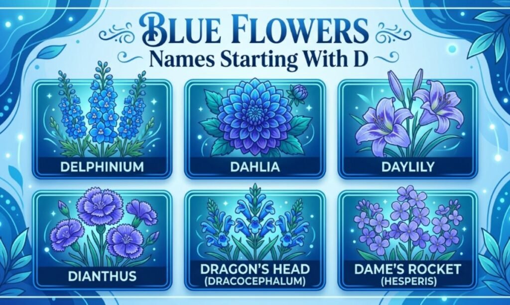 Blue Flowers Names Starting With D
