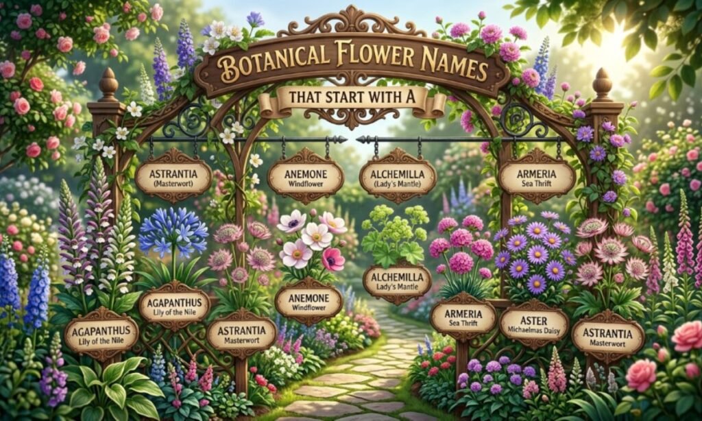 Botanical Flower Names That Start With A