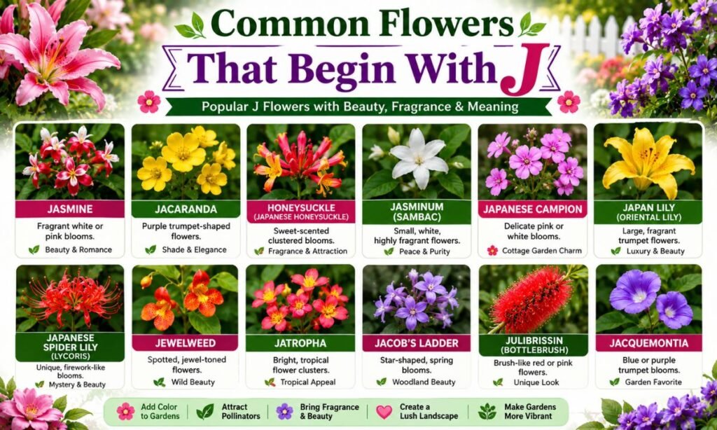 Common Flowers That Begin With J