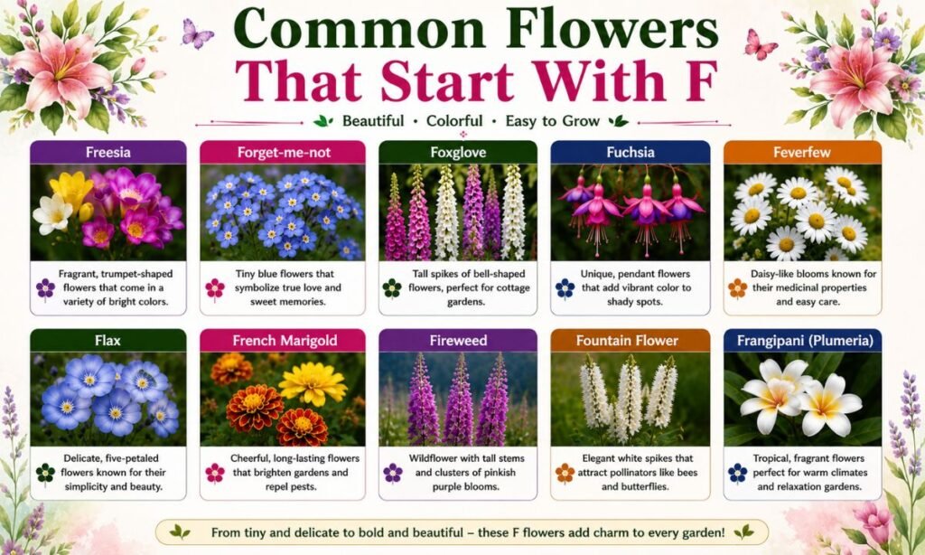 Common Flowers That Start With F