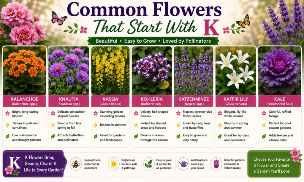 Common Flowers That Start With K