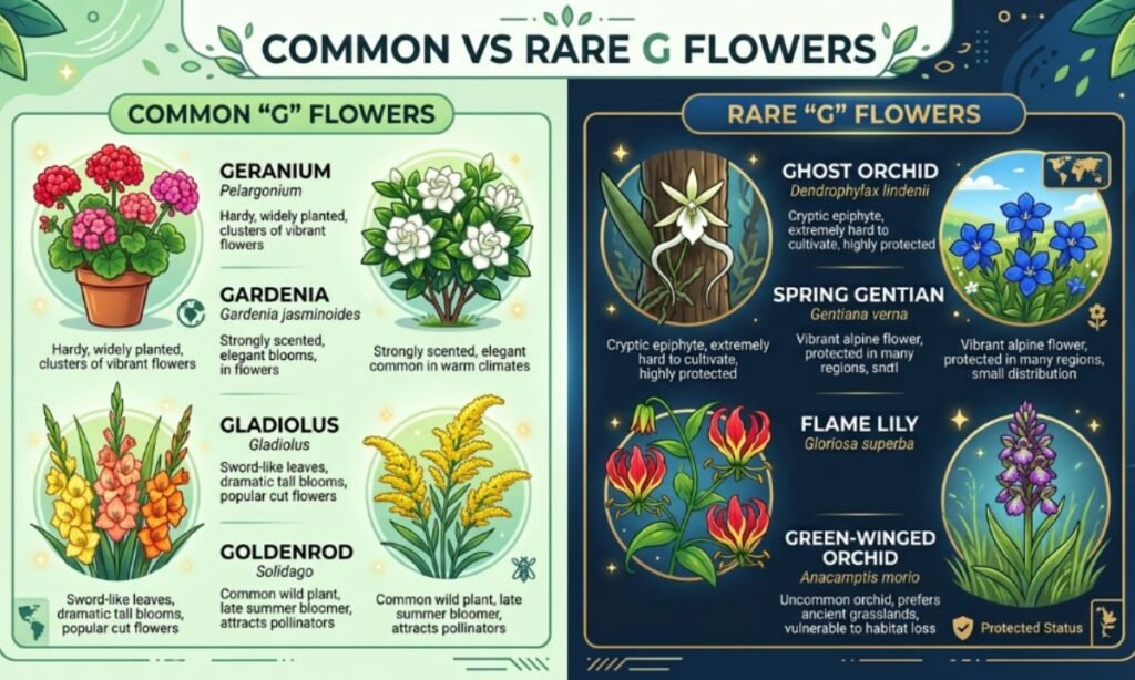 Common Vs Rare G Flowers
