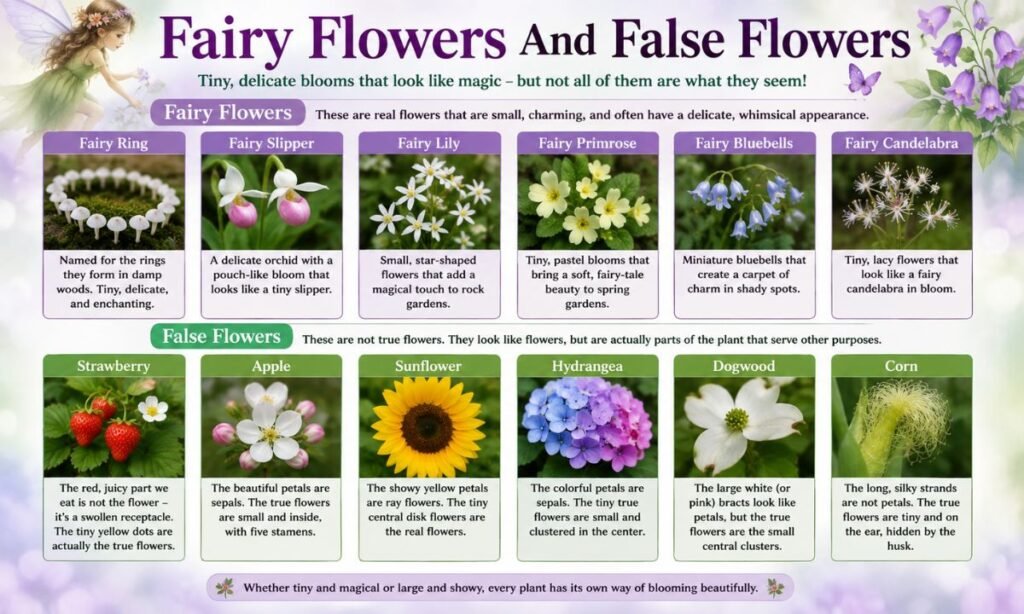 Fairy Flowers And False Flowers