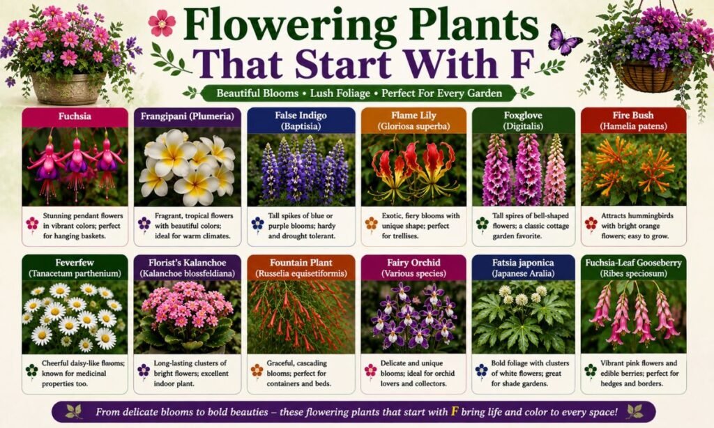 Flowering Plants That Start With F