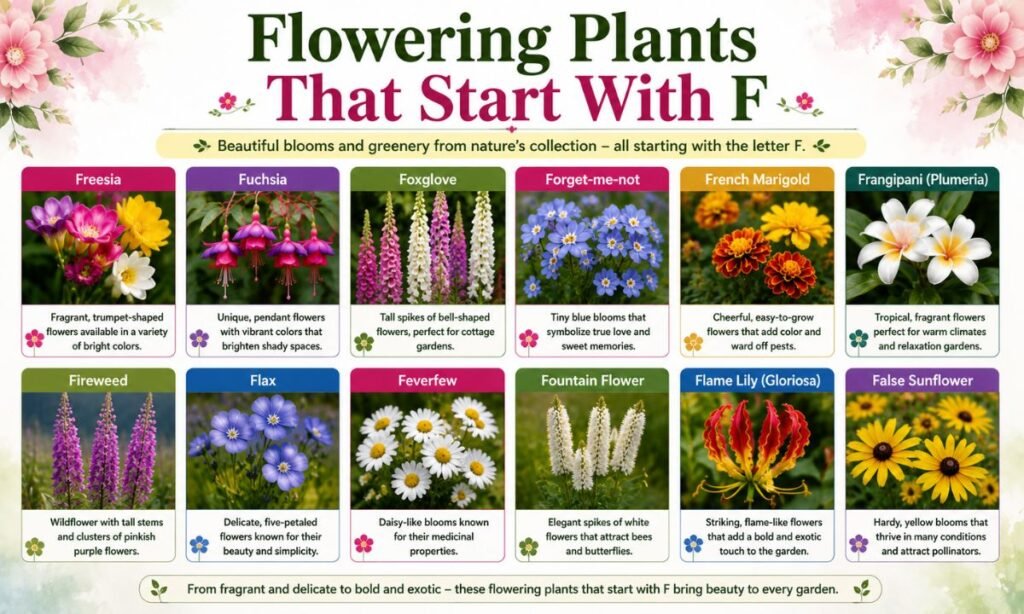 Flowering Plants That Start With F