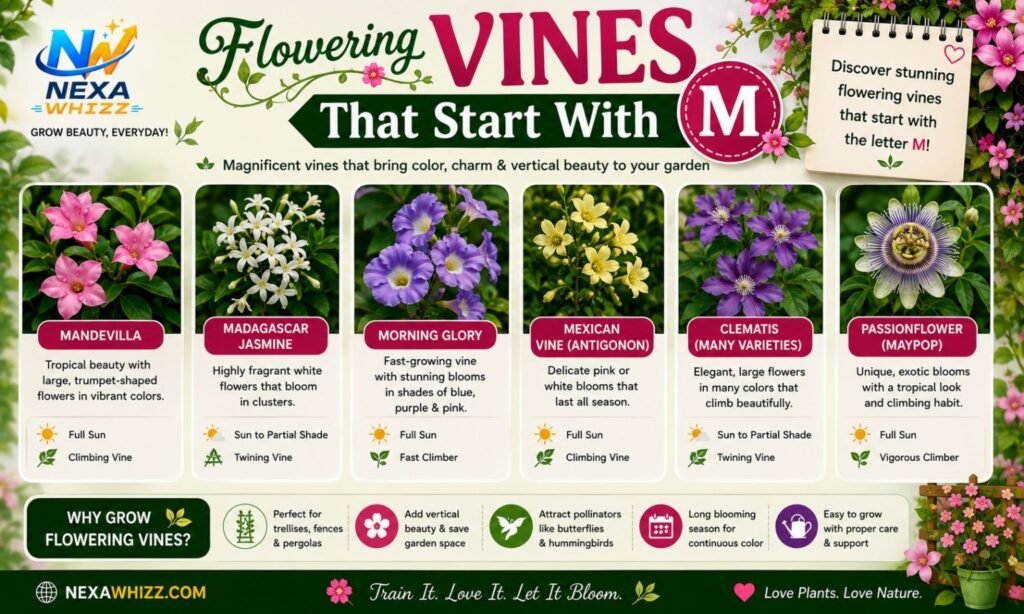 Flowering Vines That Start With Letter M