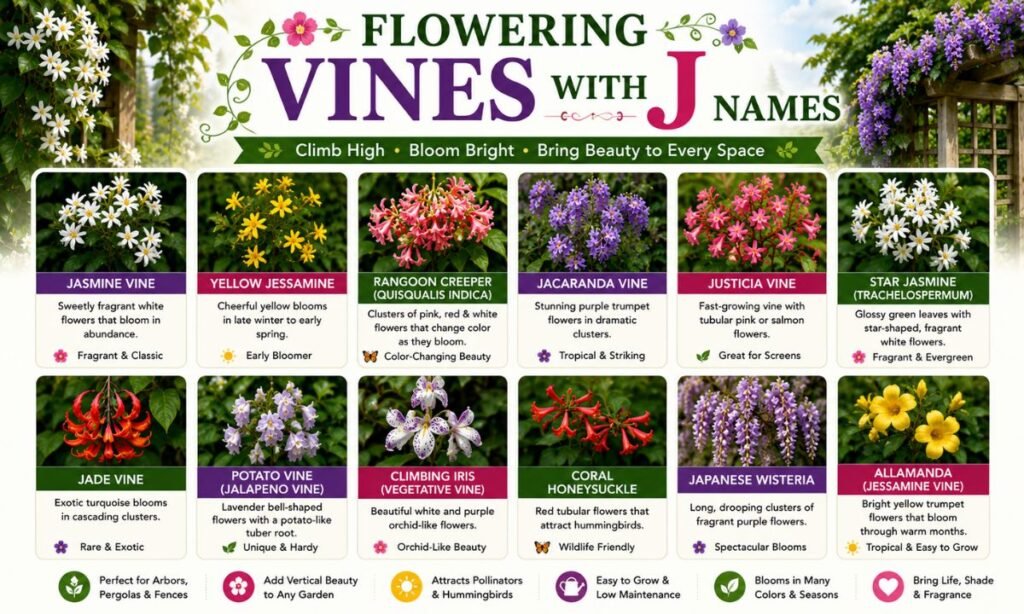 Flowering Vines With J Names