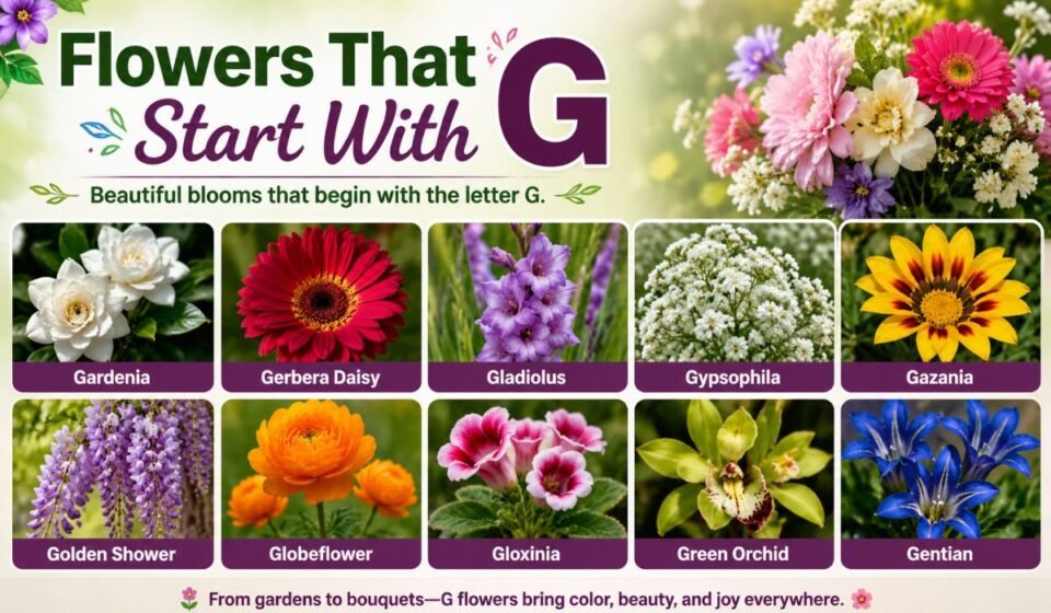 Flowers That Start With G