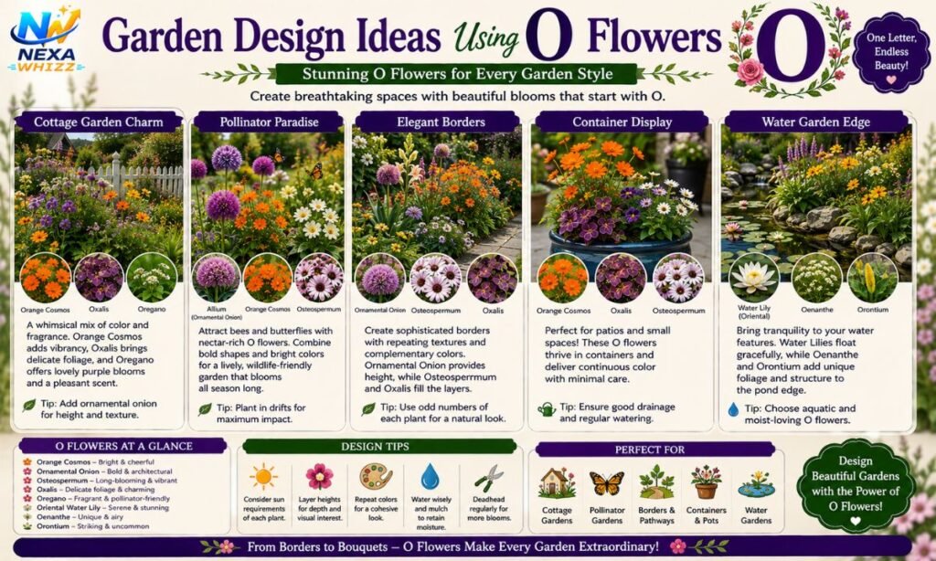 Garden Design Ideas Using O Flowers