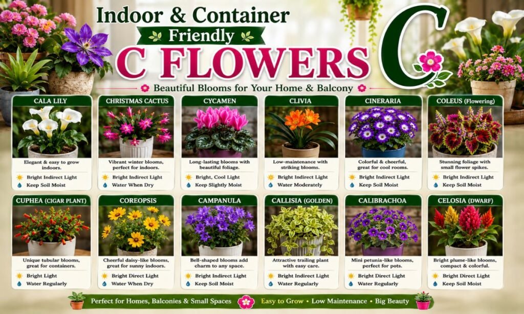 Indoor And Container Friendly C Flowers