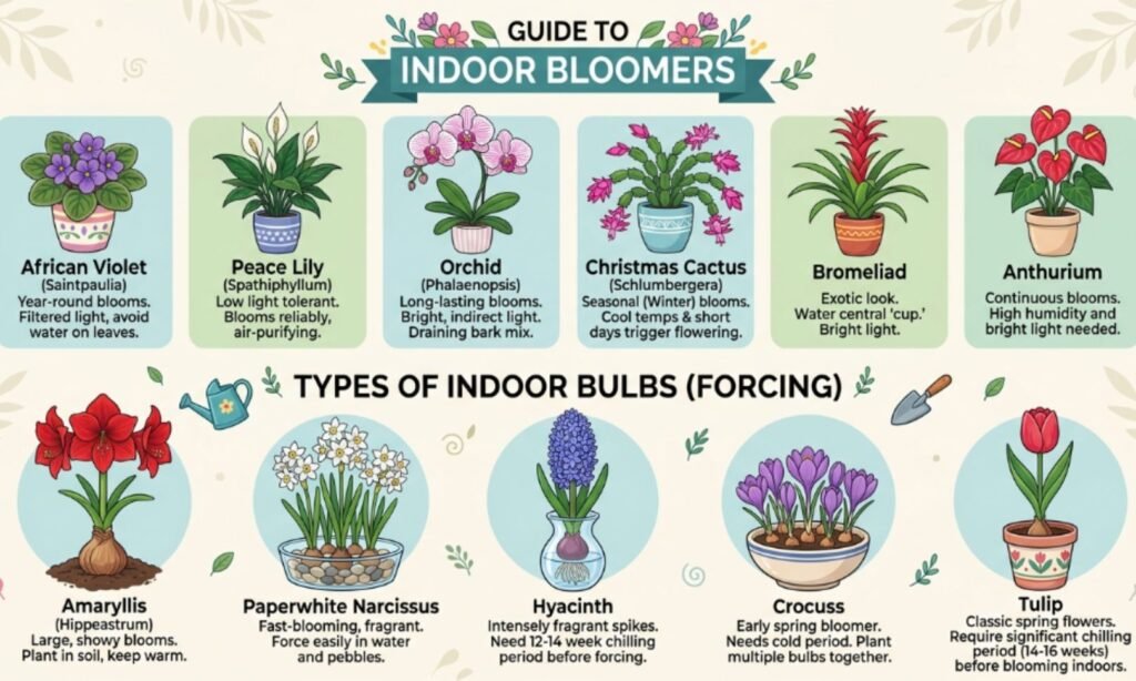 Indoor Bloomers And Bulb Types