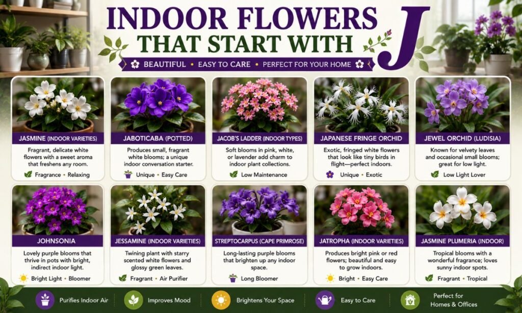 Indoor Flowers That Start With J