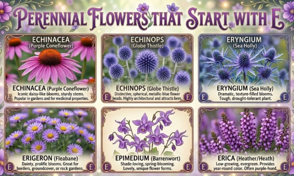 Perennial Flowers That Start With E