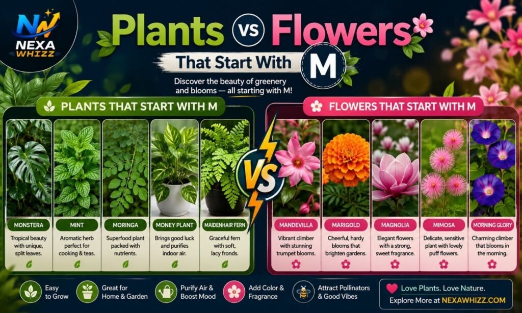 Plants vs Flowers That Start With M (1)