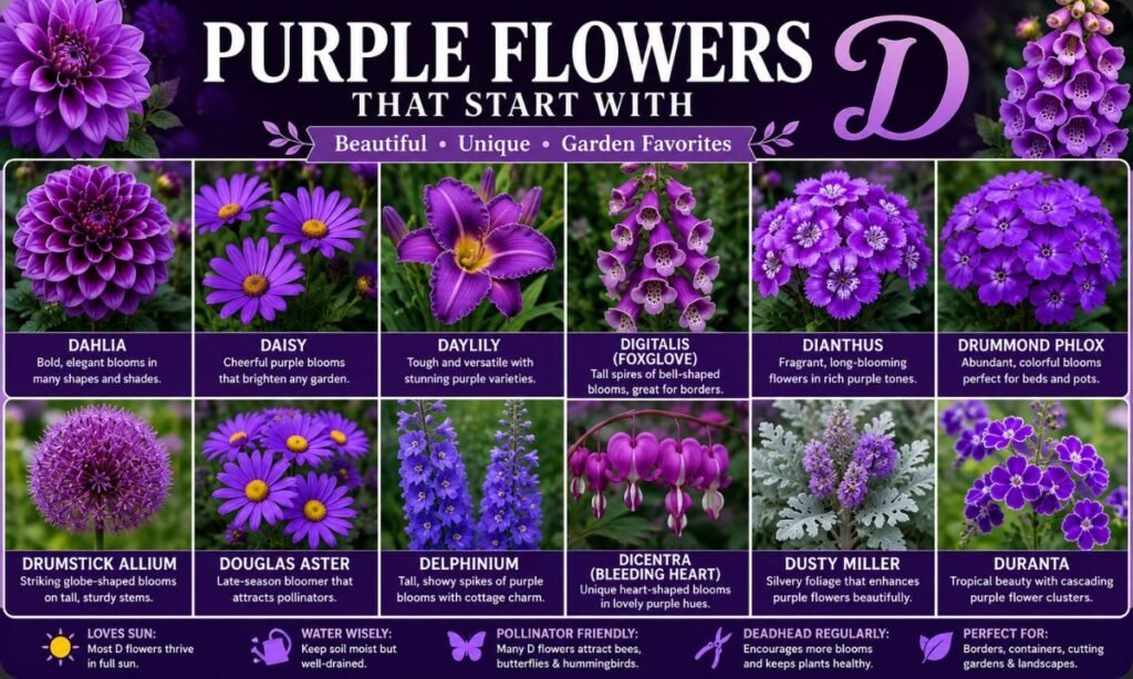 Purple Flowers That Start With D