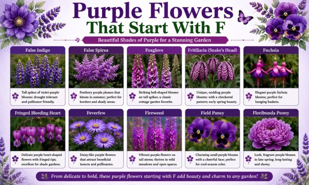 Purple Flowers That Start With F