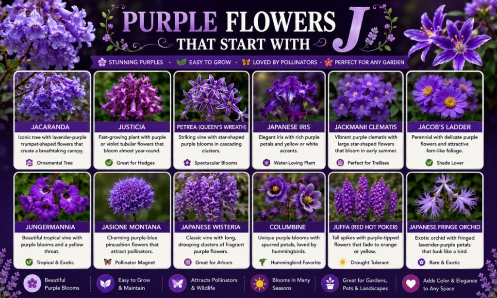 Purple Flowers That Start With J