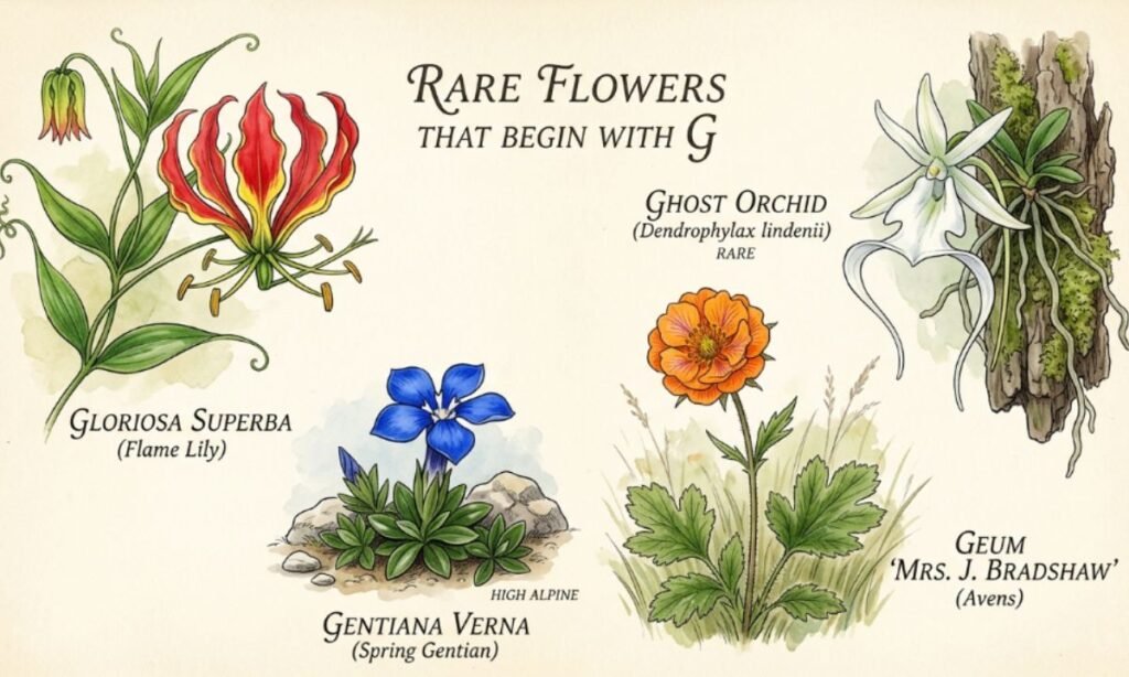 Rare Flowers That Beginning With G