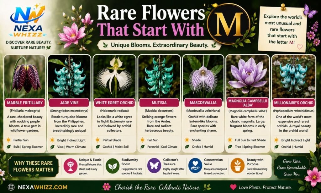 Rare Flowers That Start With M