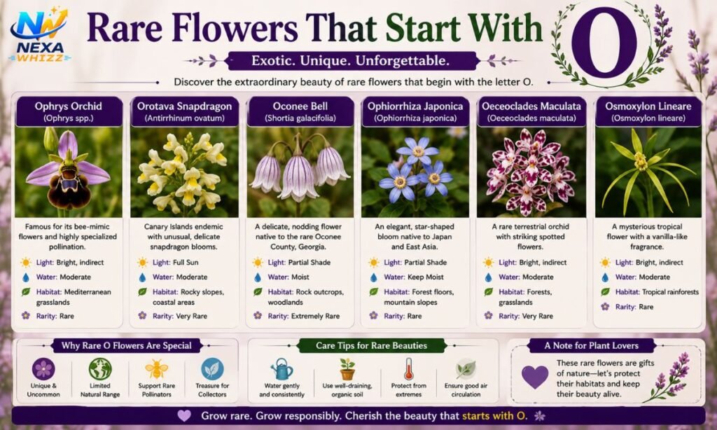 Rare Flowers That Start With O