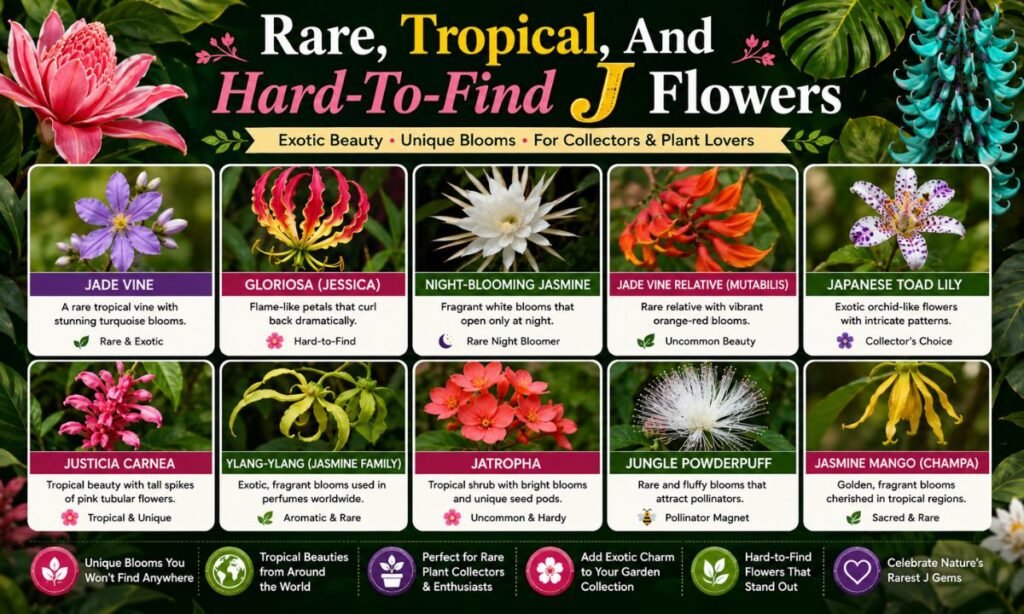 Rare, Tropical, And Hard-To-Find J Flowers