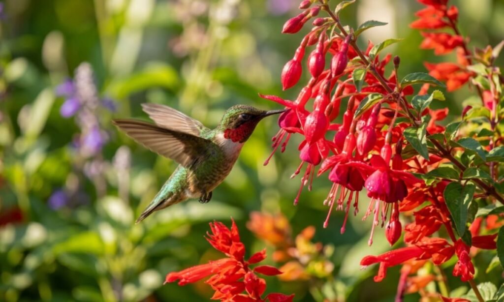 Red Flowers With A