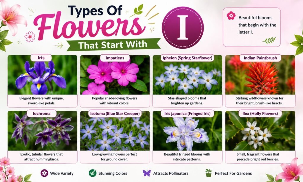 Types Of Flowers That Start With I