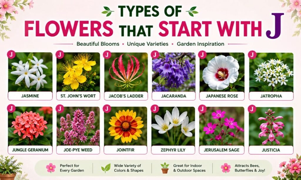 Types Of Flowers That Start With J