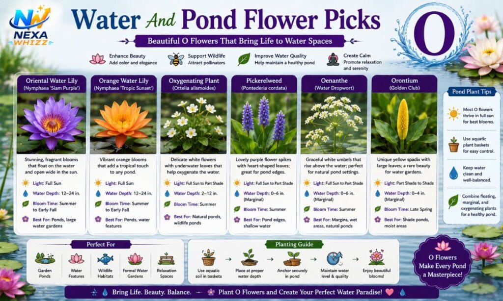 Water And Pond Flower Picks