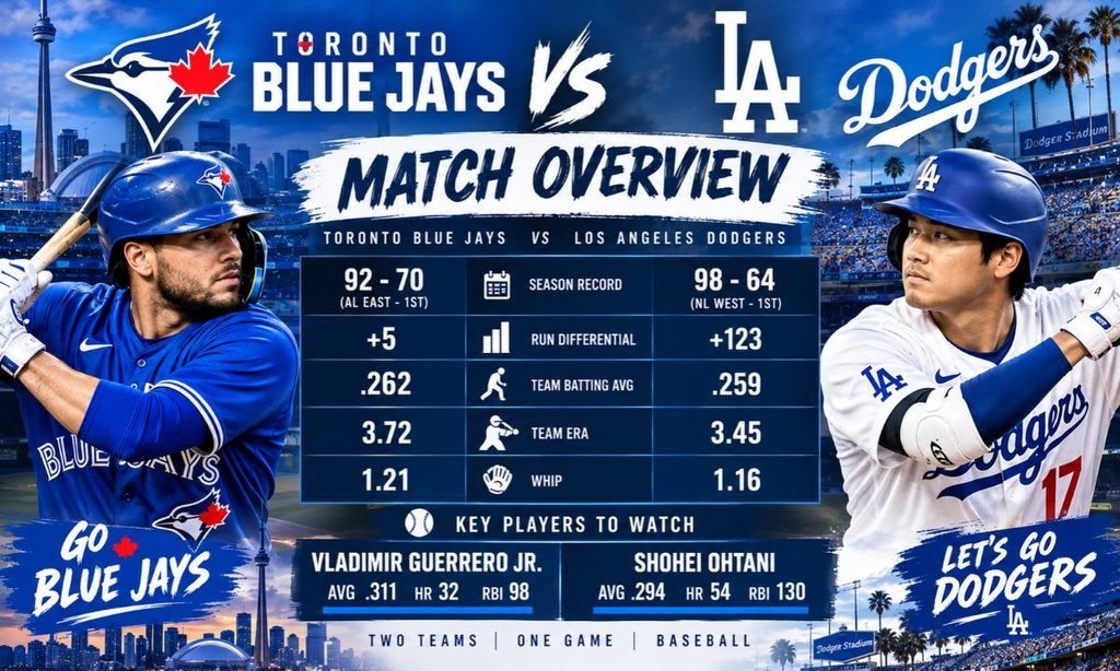 Toronto Blue Jays vs Dodgers Match Overview