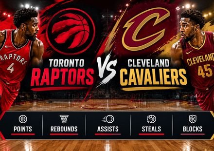 Toronto Raptors vs Cleveland Cavaliers Match Player Stats
